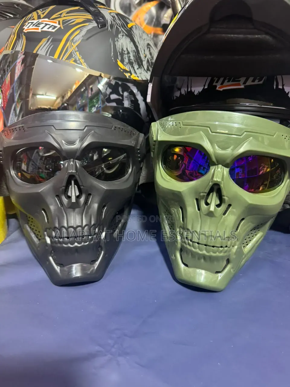 Tactical Motorcycle Masks Feature Detachable Skull-Themed Face Shields