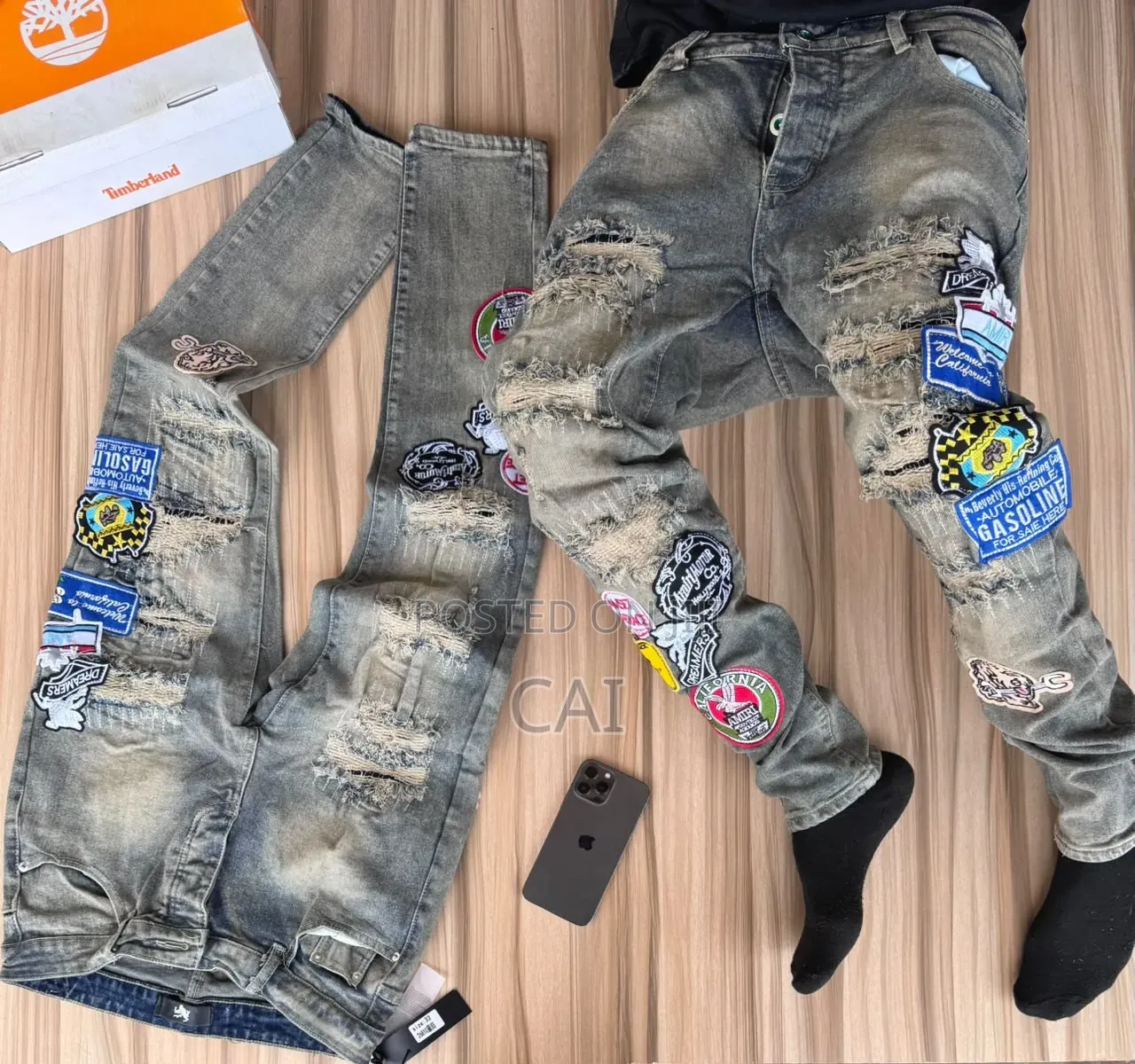 Stacked Amiri Jeans