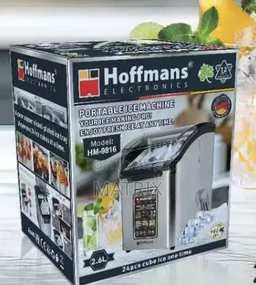 2.6L Hoffmans Portable Ice Machine HM-9816