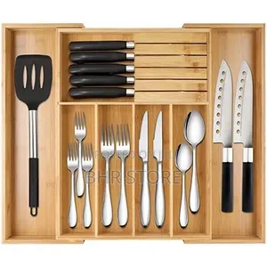 Wooden Cutlery Organizer for Drawers