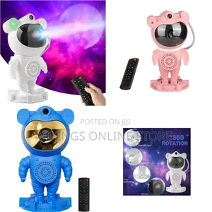 Bluetooth Speaker BuiltIn Sound Astronaut Galaxy Projector Robot Star