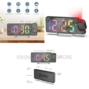 Bedroom Ceiling Digital Projection Alarm Clock With Temperature