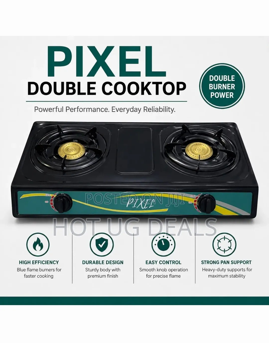 Double Gas Stove Burner Stainless Steel