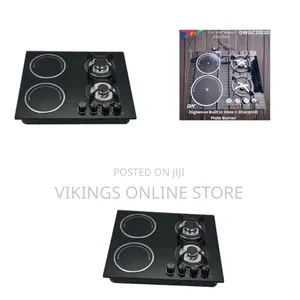 60*60cm Built-in and Stand Support Desktop 2-Gas Burner and 2 Infrared
