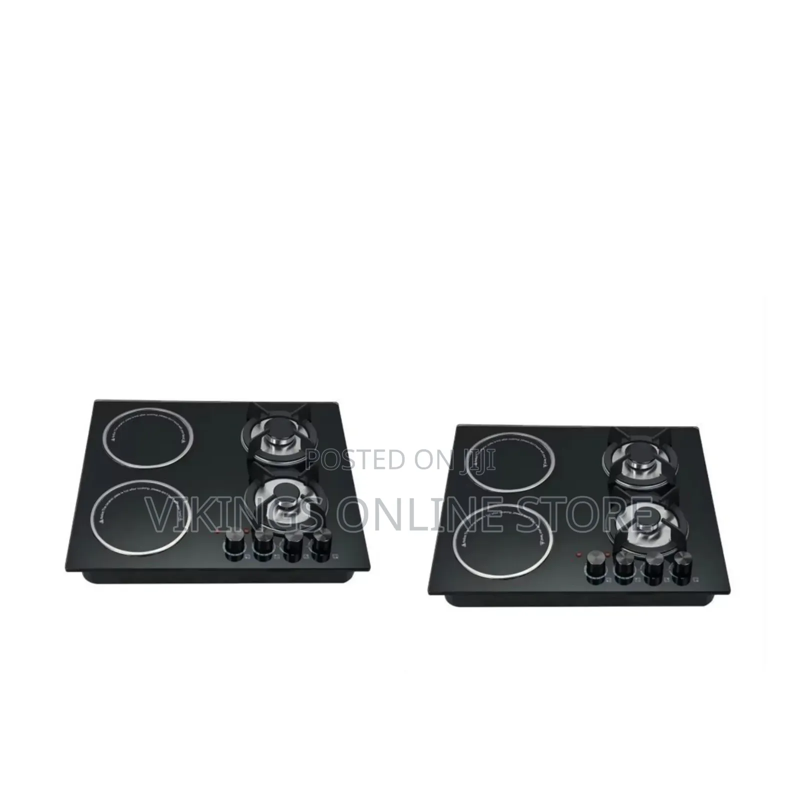 60*60cm Built-in and Stand Support Desktop 2-Gas Burner and 2 Infrared
