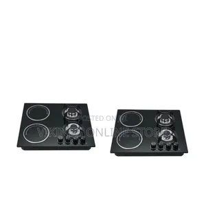 60*60cm Built-in and Stand Support Desktop 2-Gas Burner and 2 Infrared