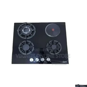 60*60cm Built-in and Stand Support Desktop 3-Gas Burner and 1 Electric