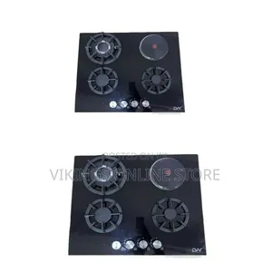 60*60cm Built-in and Stand Support Desktop 3-Gas Burner and 1 Electric