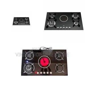 4+1 Hybrid Tempered Glass Sleak Sensor Built-in Gas and Electric Hob