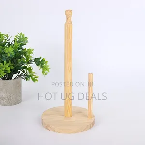 Freestanding Wooden Paper Towel Holder