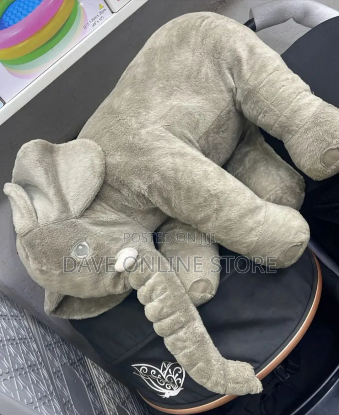 Grey Plush Elephant Stuffed Toy
