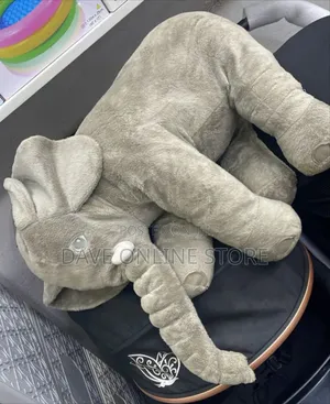 Grey Plush Elephant Stuffed Toy