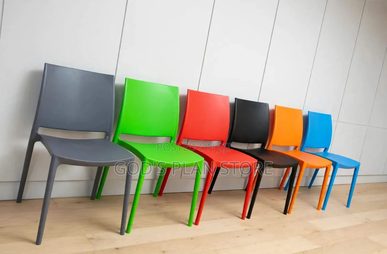 Modern Dining Plastic Chairs Plastic Chairs (Gray/Orange/Green/Red)