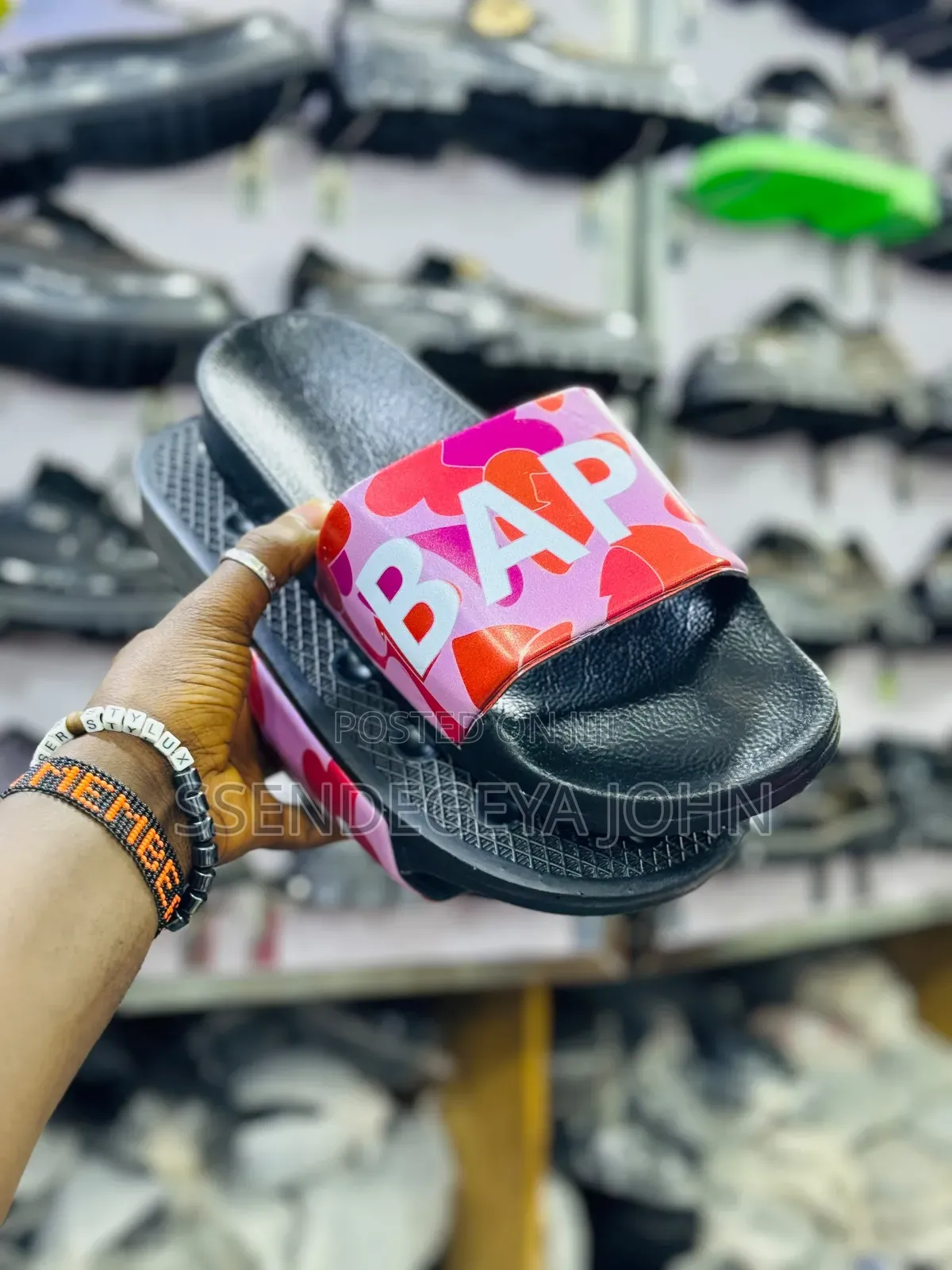 Bathing Ape ABC Camo Slide