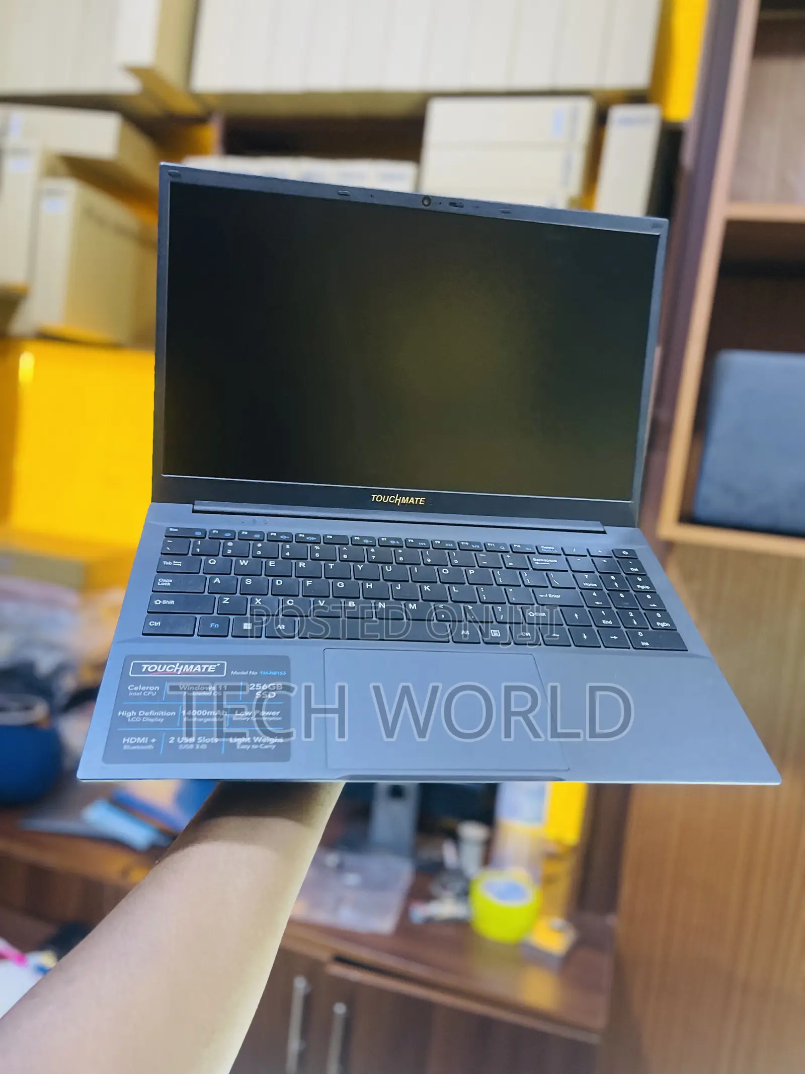 New Laptop Touchmate TM-NB116B 8GB Intel Celeron SSD 256GB