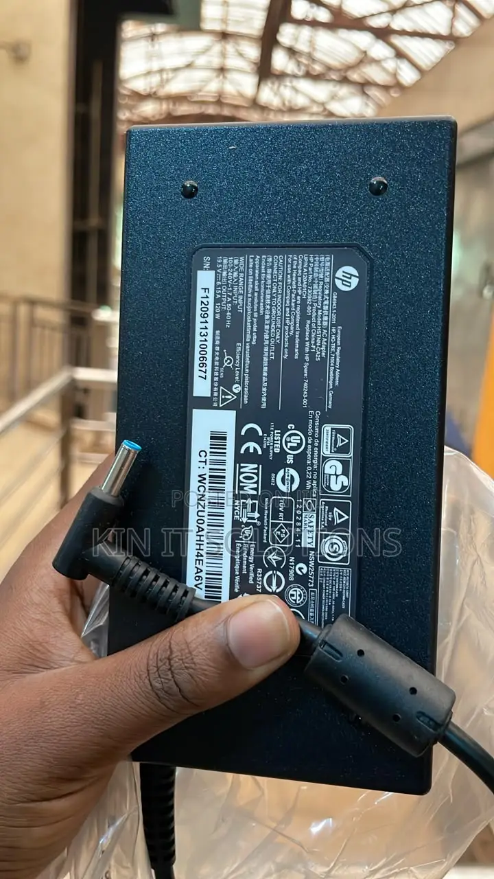 HP 120w AC Adapter Blue Pin