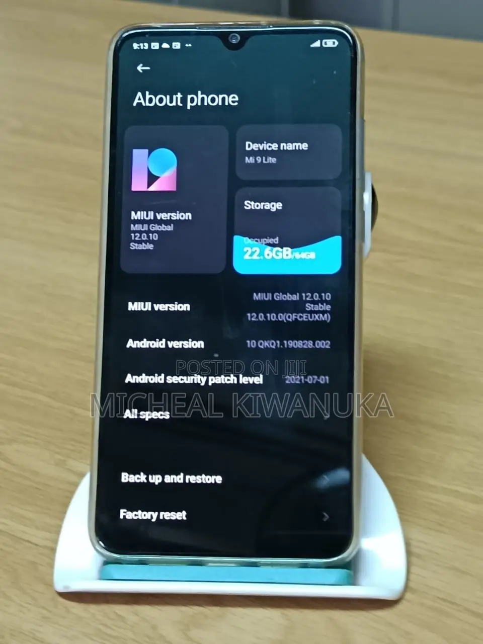 Xiaomi Mi 9 Lite 64 GB Blue