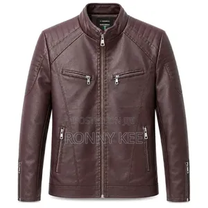 Pure Leather Jackets With Inside Puff