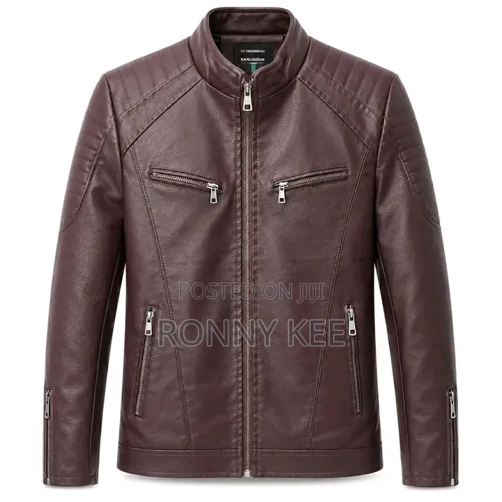 Pure Leather Jackets With Inside Puff