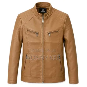 Pure Leather Jackets With Inside Puff