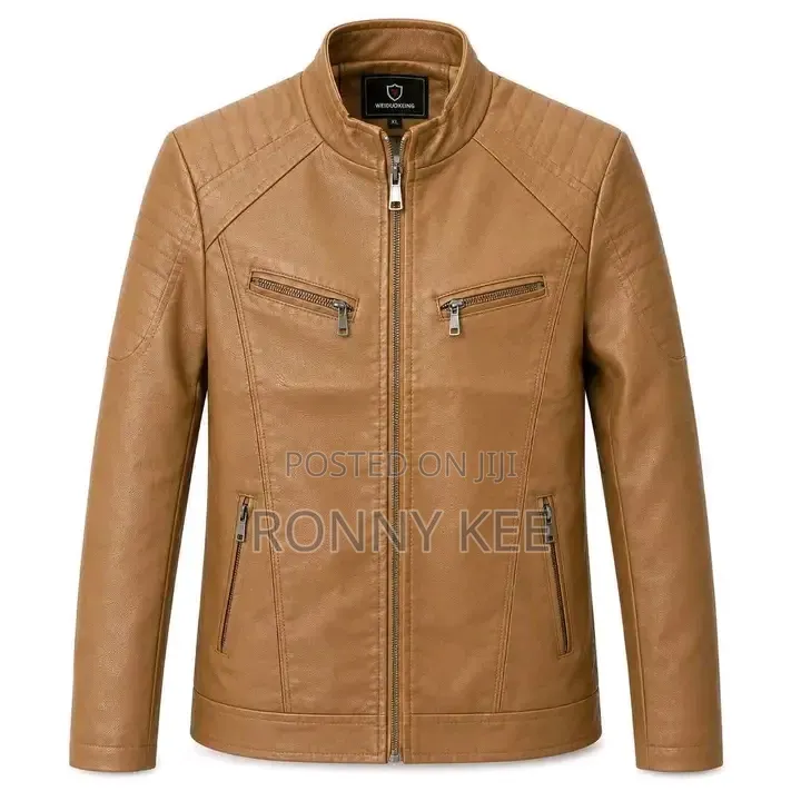 Pure Leather Jackets With Inside Puff