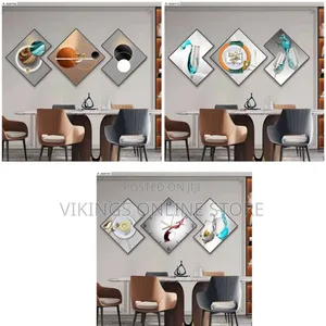 Modern Creative Home Wall Mounted Clock Tick Tick Decorative Painting