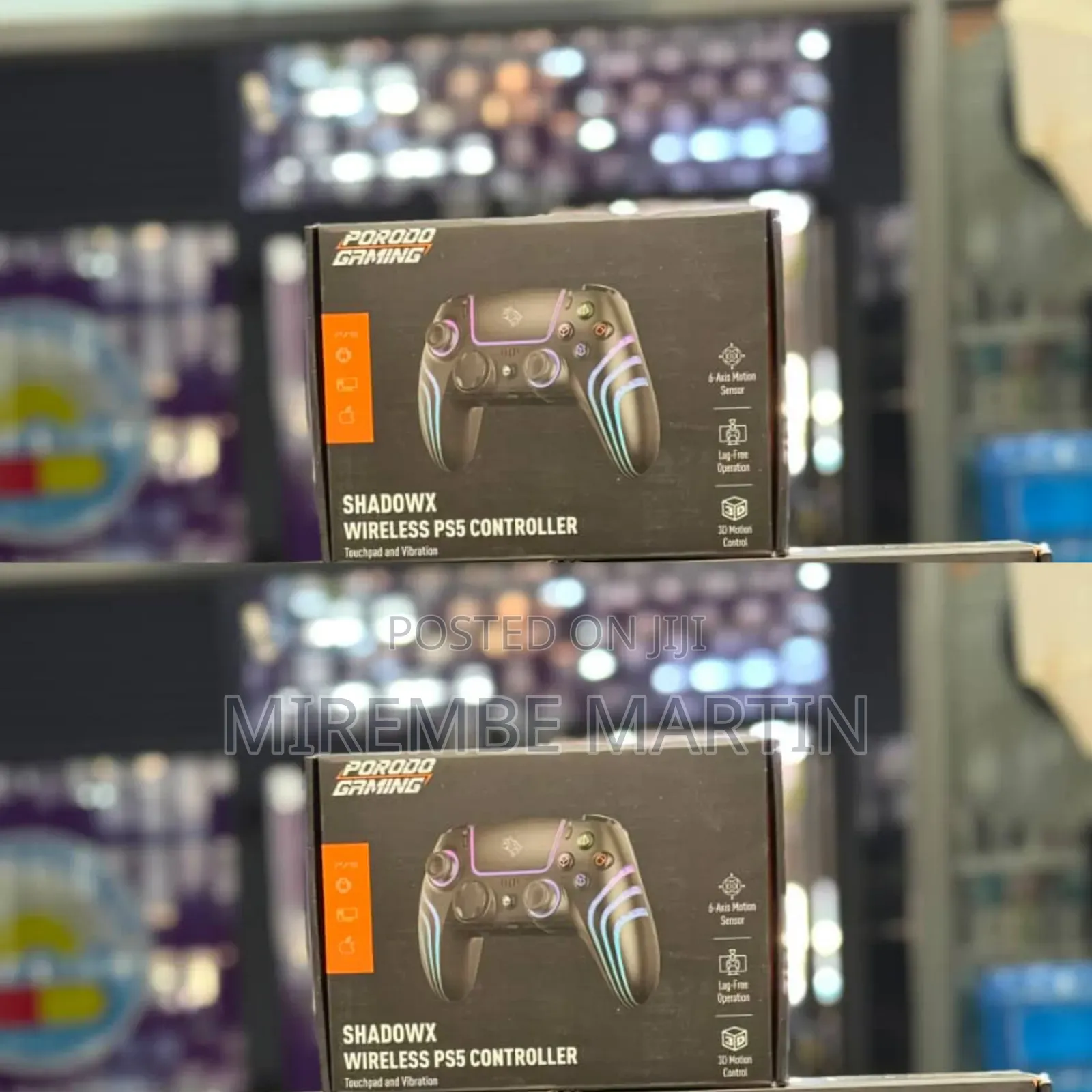 Porodo Gaming ShadowX Wireless PS5 Controller Featuring RGB Lights