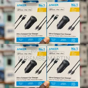 Anker Ultra-Compact 30W Car Charger Featuring Dual Ports for Simultane