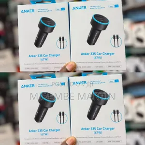 Anker 335 Car Charger With a Total Power Output of 67W