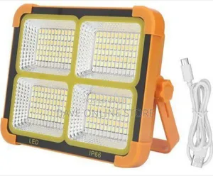 Portable 100W LED Solar-Powered Floodlight