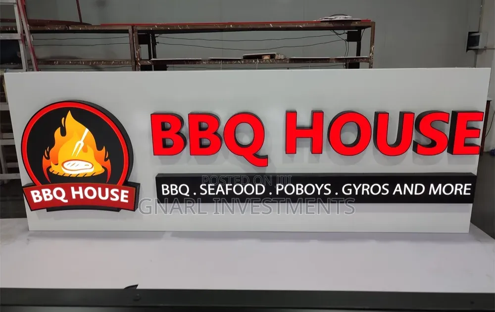 Acrylic 3D Led Light Sign Boards Logos