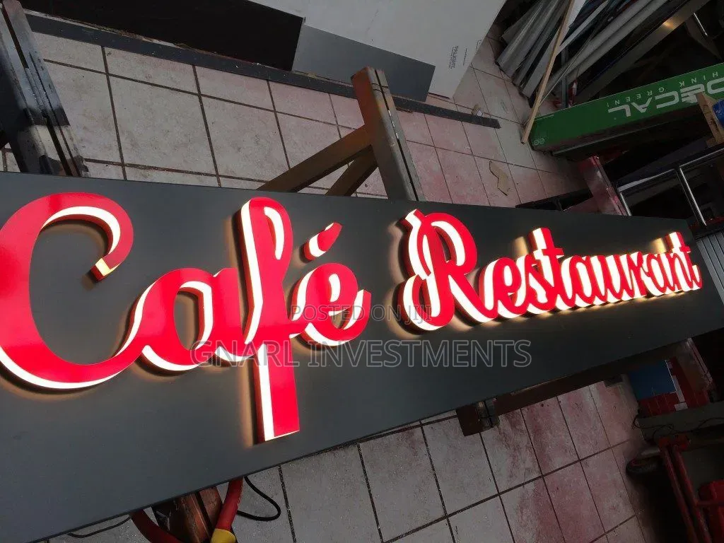 Acrylic 3D Led Light Sign Boards Logos