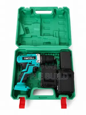 TIMTOLL Cordless Drill Set With 2 Batteries Tool Kit