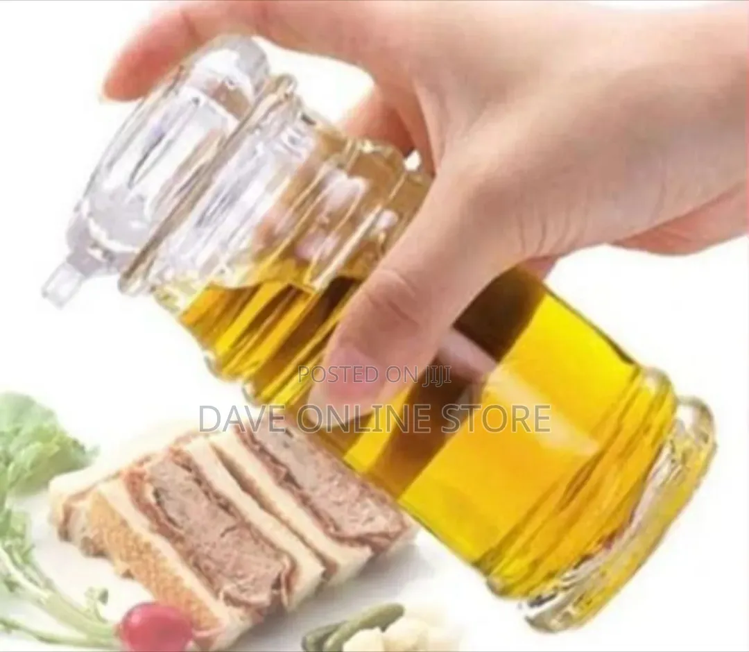 Transparent Acrylic Oil and Vinegar Dispenser Bottle