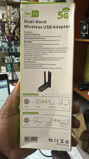 Dual Band Wireless USB Adapter- 5g