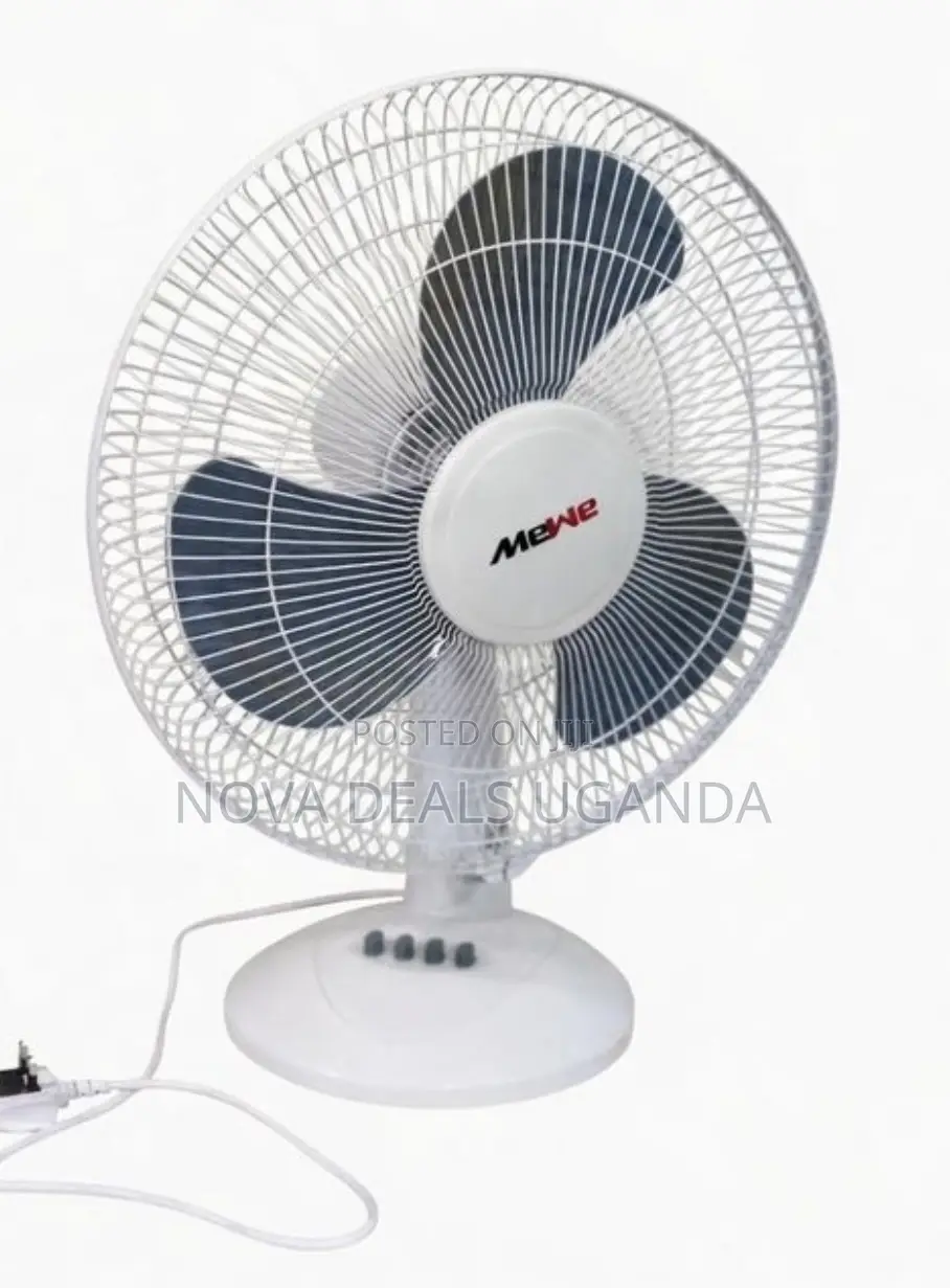 Mewe Desktop/Table Fan With 3 Blades Metallic Oscillating Function