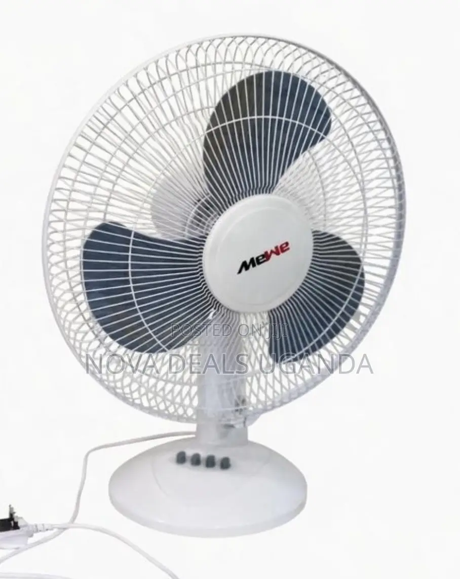 Mewe Desktop/Table Fan With 3 Blades Metallic Oscillating Function