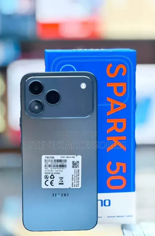 New Tecno Spark 50 128 GB Black