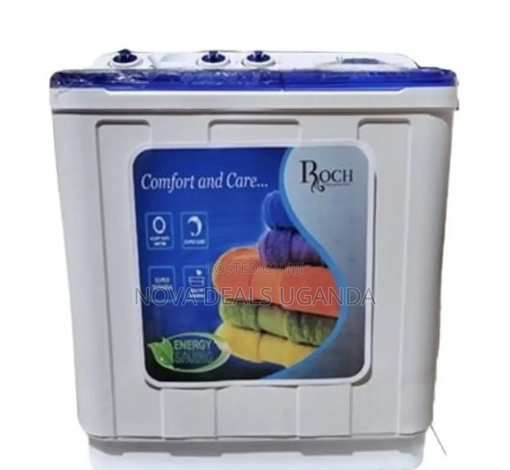 Roch 7Kg Twin Tub/Top Loader Washing Machine-White