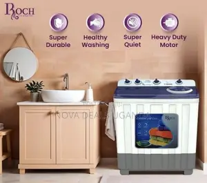 Roch 10Kg Twin Tub /Top Loader Washing Machine-White
