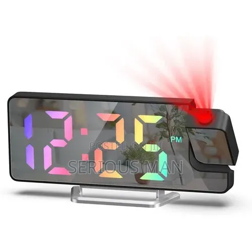 Amir Projection Alarm Clock Features a Large Color Display