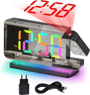 Amir Projection Alarm Clock Features a Large Color Display
