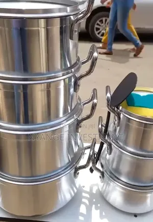 Original Tornado Aluminium Cookware Set, With 7 Pots and 7 Lids.