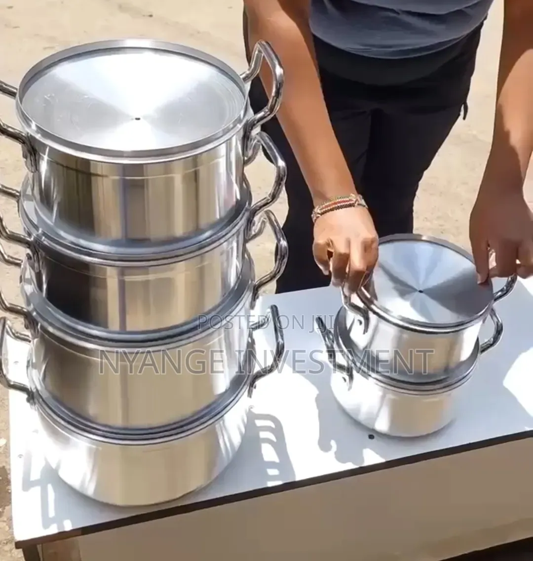 Original Tornado Aluminium Cookware Set, With 7 Pots and 7 Lids.