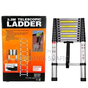 Brand New 3.2M Aluminium Telescopic Extension Ladder (150kg)