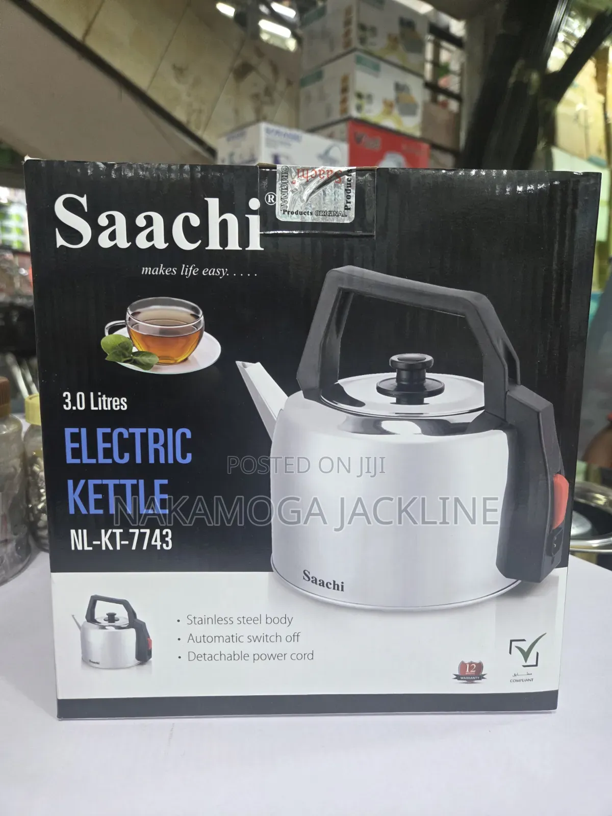Saachi Electric Kettle 3l Nl-7743