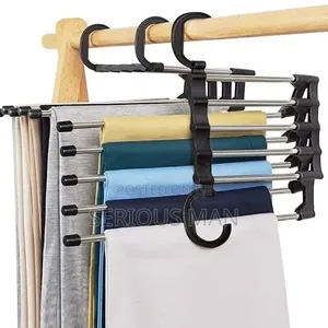5-Layer Foldable Clothes Hanger Is a Space-Saving Organizer