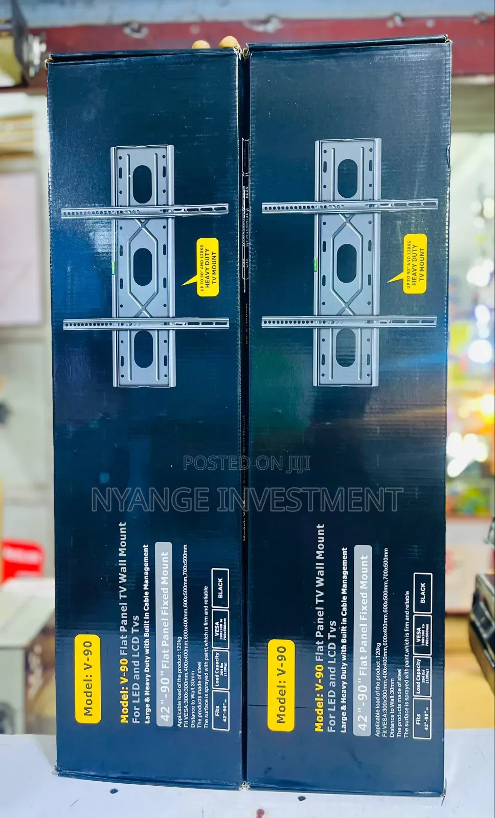 V-90 Flat Panel TV Wall Mounts Designed for LED and LCD TVs.