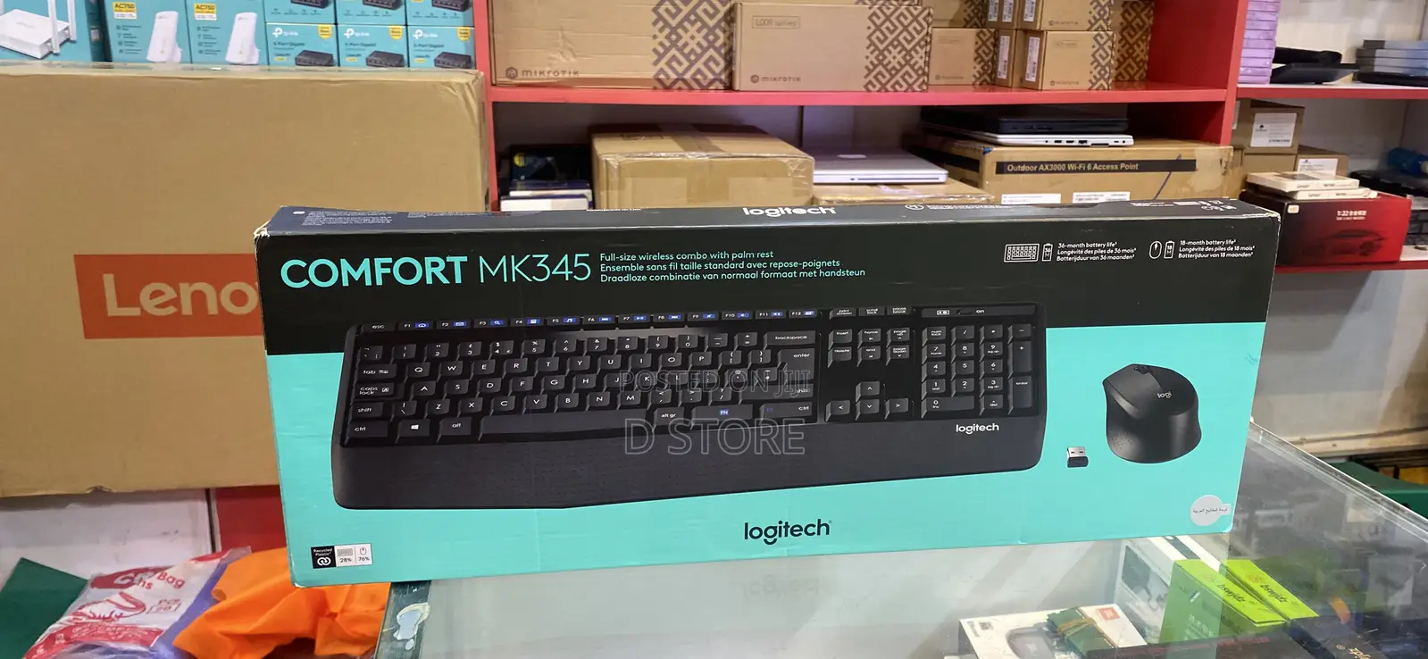 Logitech Comfort MK345 Wireless Combo Keyboard and Mouse