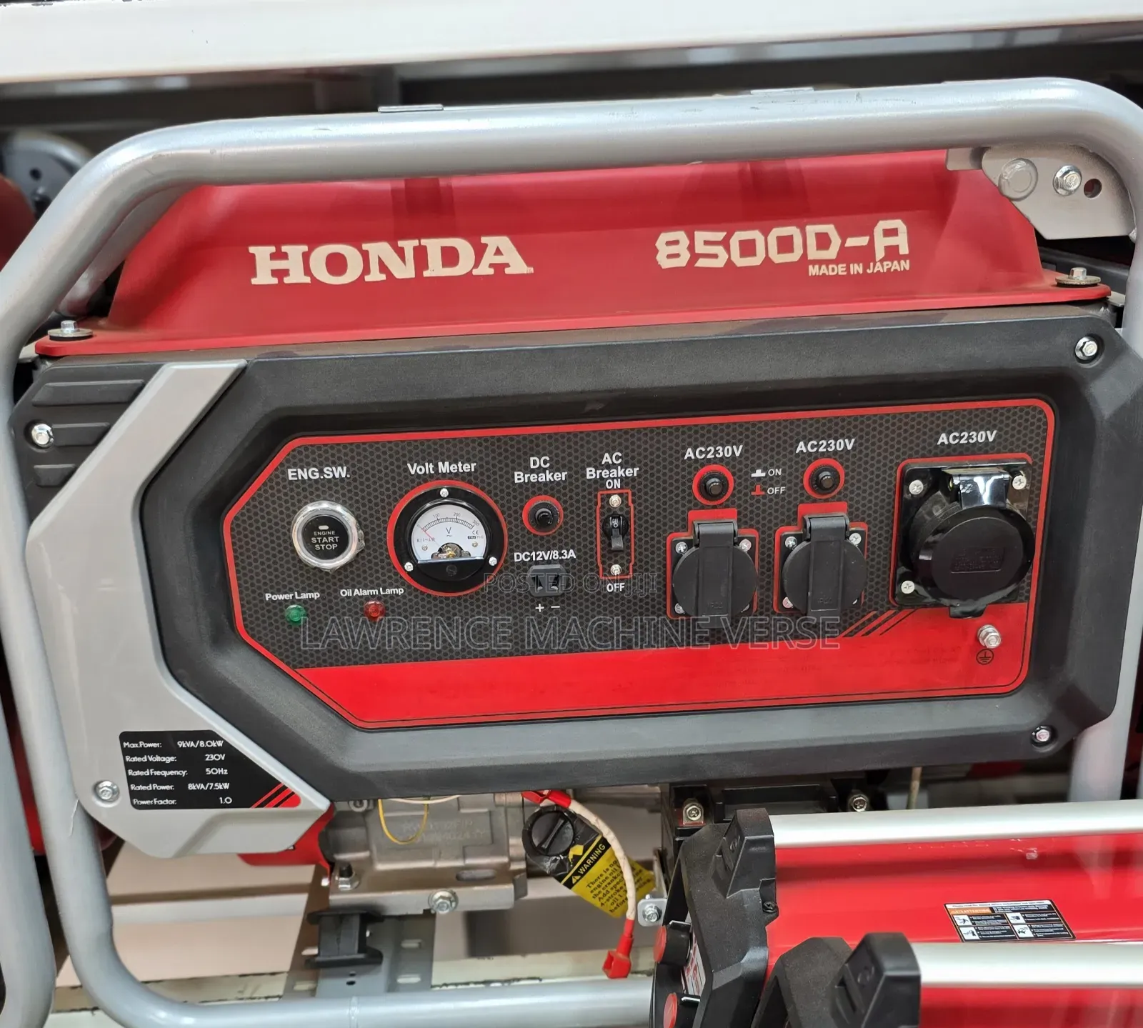 Honda 8500d-a 9kva Gasoline